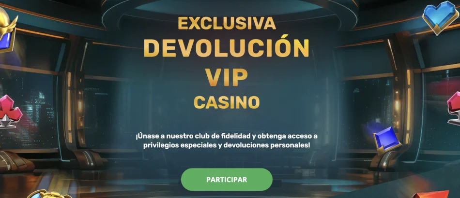 devolución vip en el casino 22bet casino