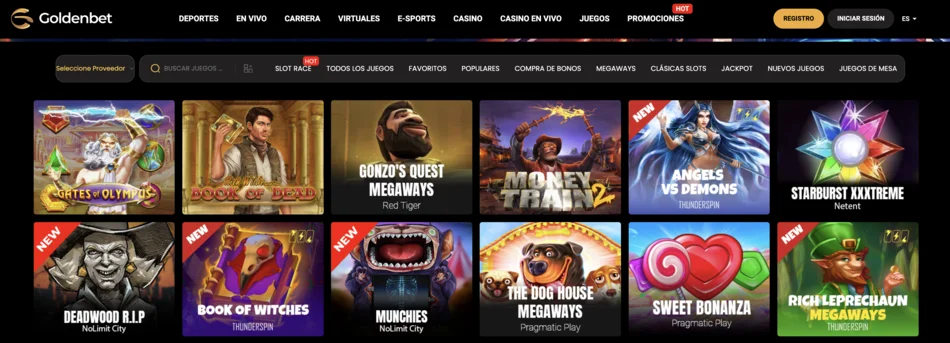 goldenbet casino juegos