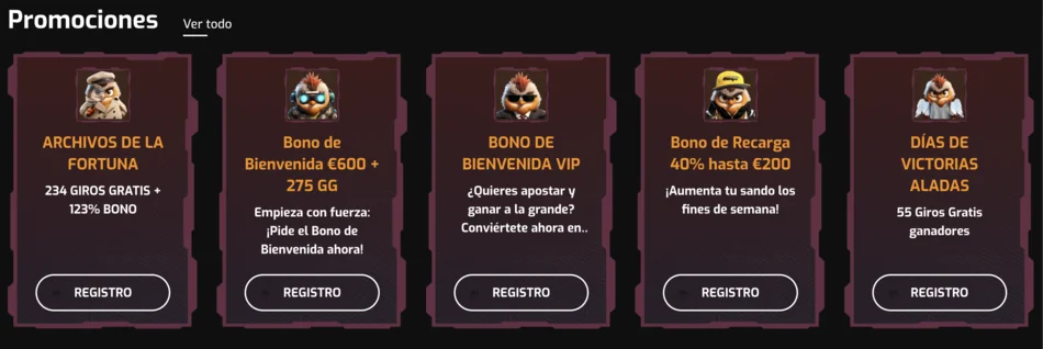 promociones hugocasino