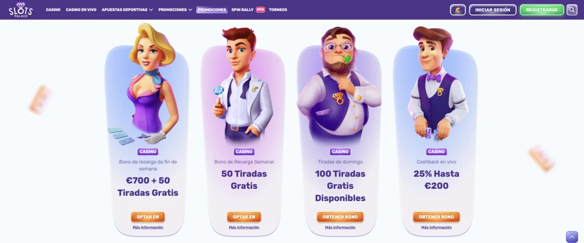 slotspalace online casino bono