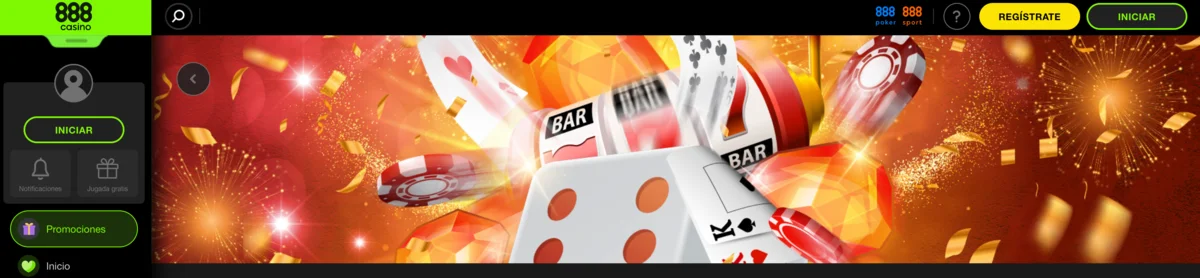 888 casino bono
