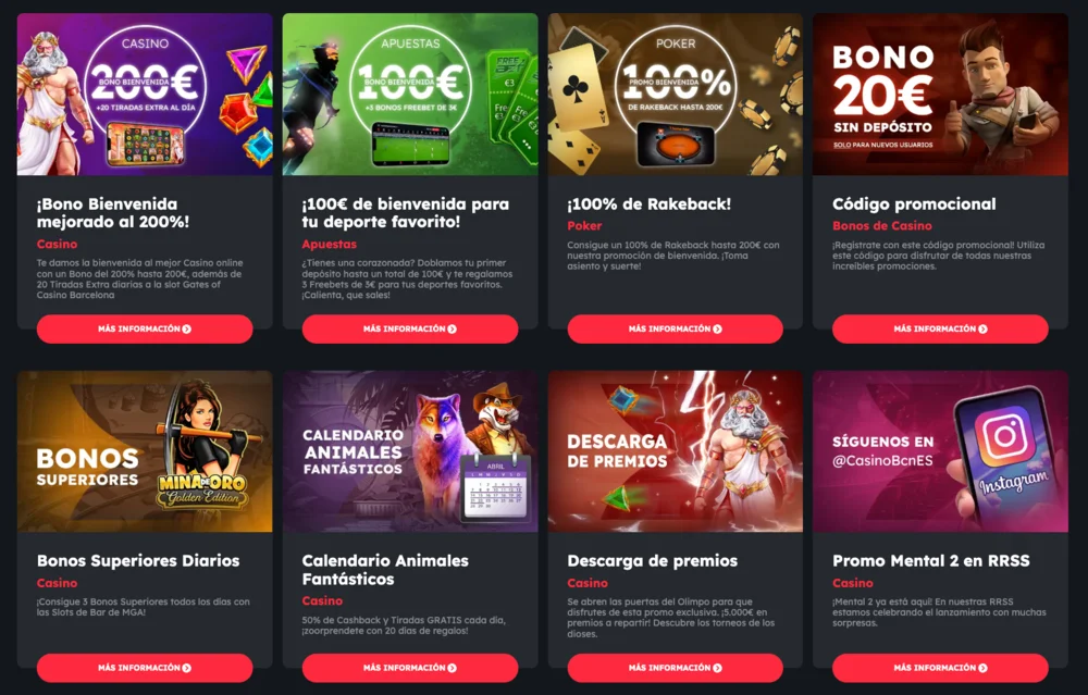 casino barcelona bono sin depósito