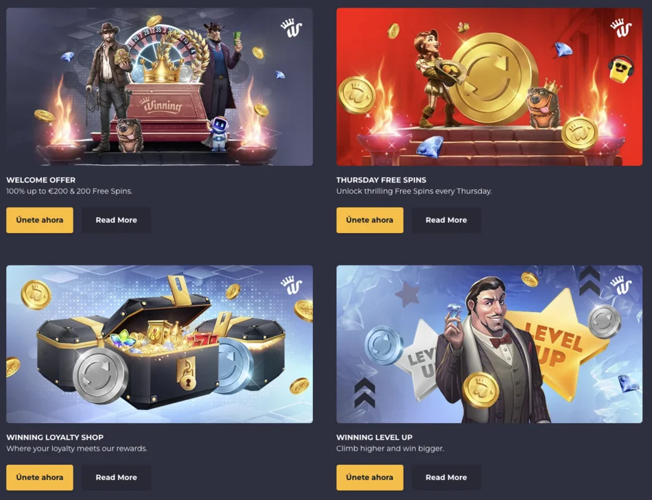 winning.io casino promociones