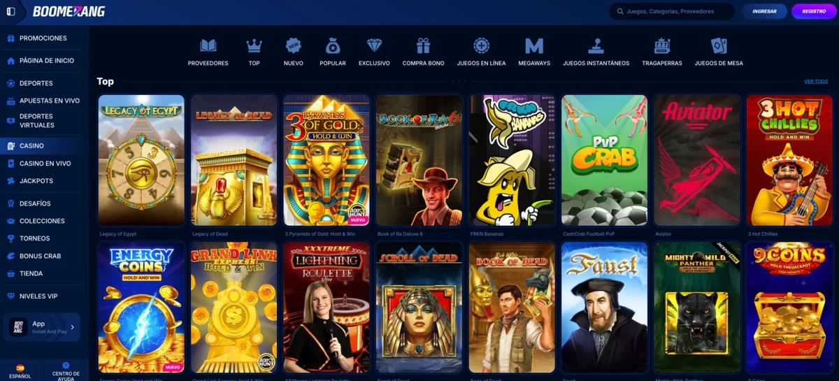 Boomerang Bet Casino – Casinos con Visa