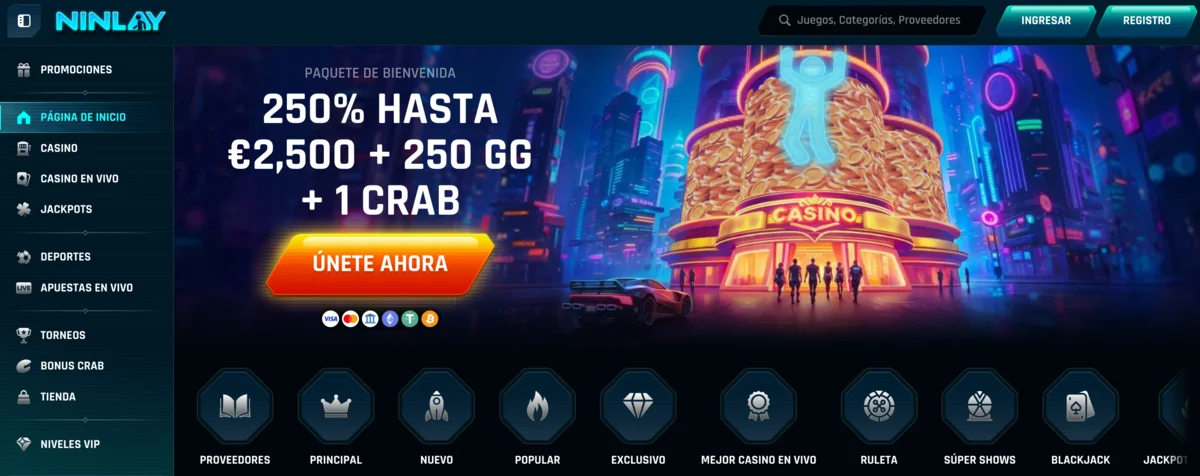Ninlay Casino – Casino con Visa Electron