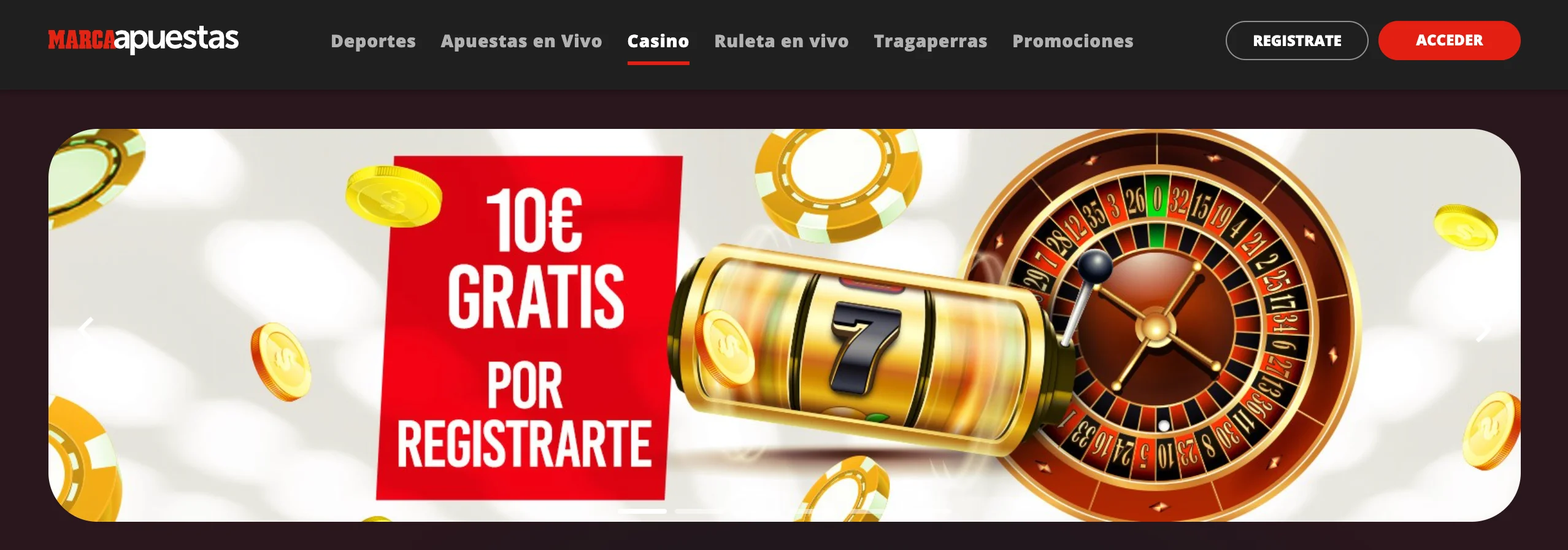 marca casino 10 euros gratis