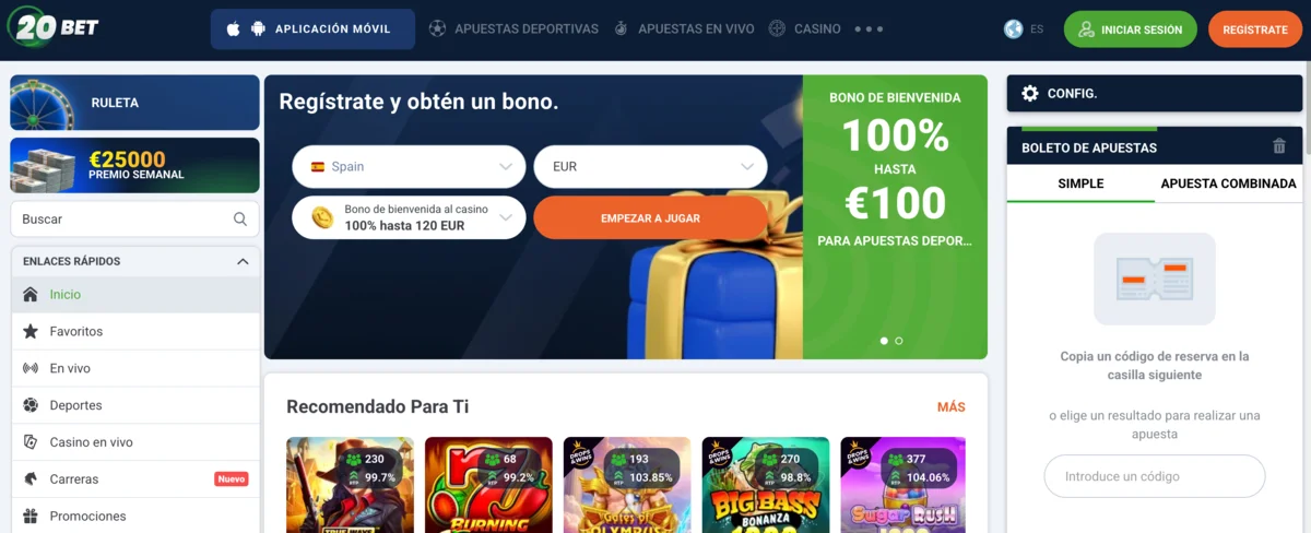 20bet- Casino Online Seguro con Licencia