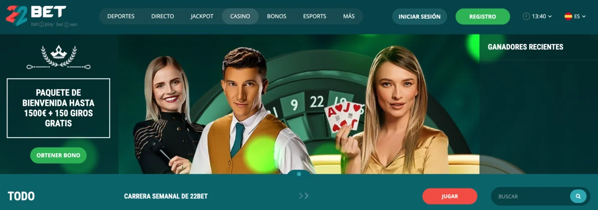 22Casino- Casino Confiable para Jugadores Peruanos