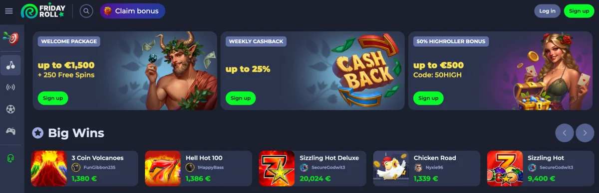 Fridayroll Casino