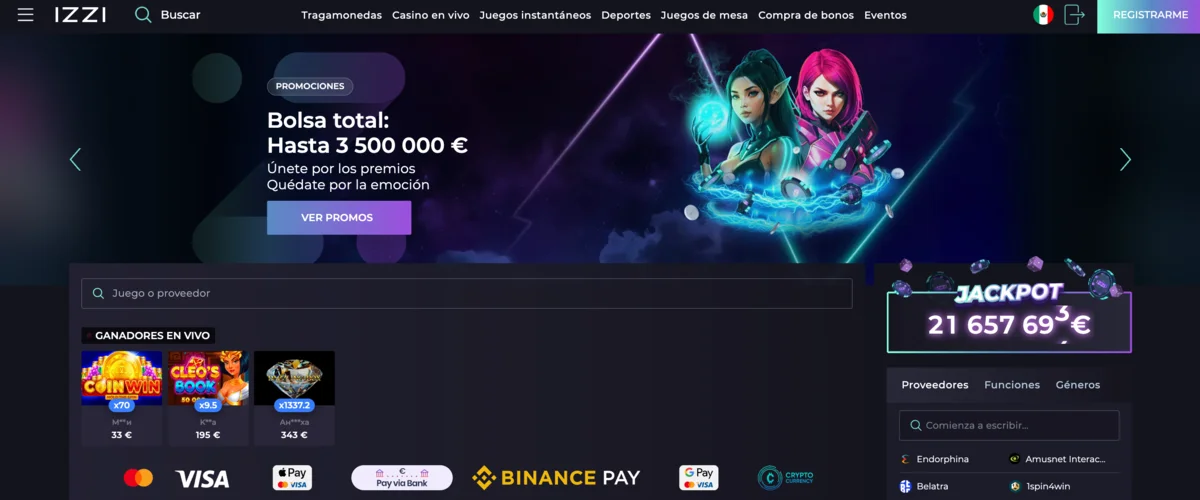 IZZI- Casino en Línea Legal y Regulado